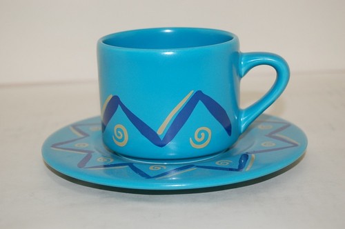 Kaffeetasse tlg blau zacken - 2,
