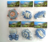 6 Stk. Meerestiere, Deko, Keramik, Maritim, B-Ware, Neu und OVP