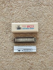 "HERING Vintage Harp 1923" Harmonica C ca. 70er Jahre OVP + Gebrauchsanleitung