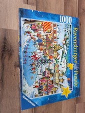 2* Ravensburger Puzzle 1000 Teile Christmas Weihnachtsabend / Weihnachtsdorf