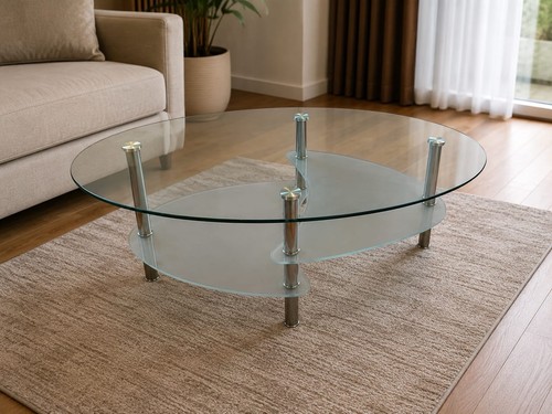 Eleganter glas couchtisch - eleganter, glas-couchtisch
