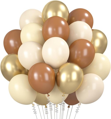Luftballons beige braune 60 - beige,