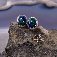 Malachit Azurit Ohrring, 925er