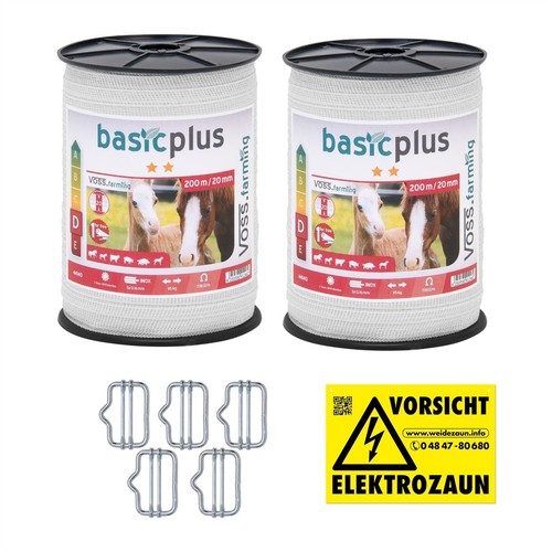 400m 20mm weidezaunband - 400m,