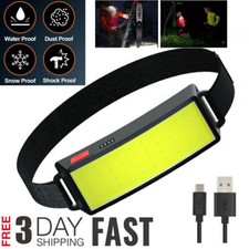 2x Stirnlampe COB+LED