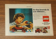 Seltene Werbung LEGO Hobby Set 390 1913 Cadillac 1977