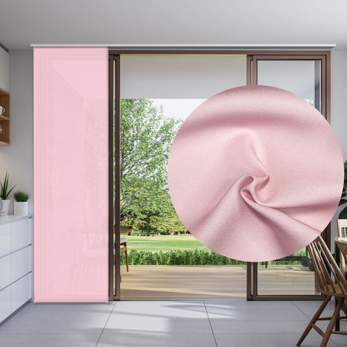 Uni schiebegardine pink - uni-schiebegardine,