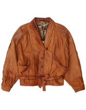 VINTAGE Damen Crop Lederjacke