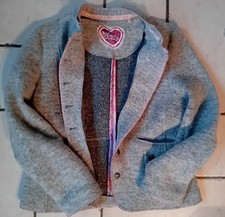 Emily hellgrauer Wollblazer