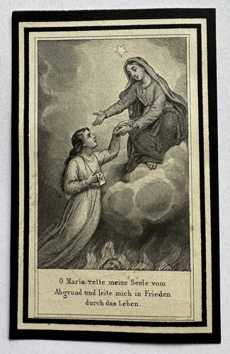 Orig sterbebild andachtsbild - orig.,