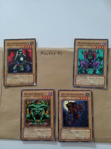 4x spielkarten - yu-gi-oh,