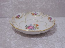 Ilmenau Henneberg DDR Design Porzellan Zierschale - Blumen - Vintage - 28 cm