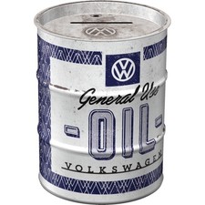 Blech Spardose Ölfass VW