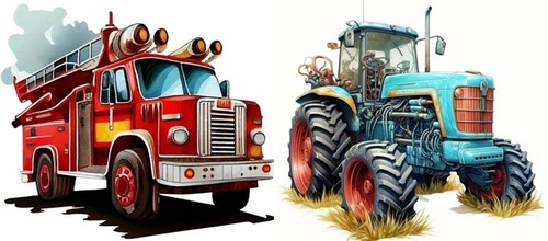 Bügelbild traktor oder - cm,