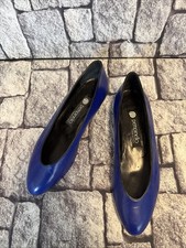 Schuhe Pempinello Gebraucht Eu 38,ungetragen,Royal-blau Leder Vintage 70,3P21