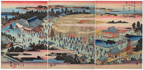 Hiroshige precincts of the - •,