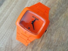 Nixon The Rubber Player Uhr Orange Neu ohne Etikett