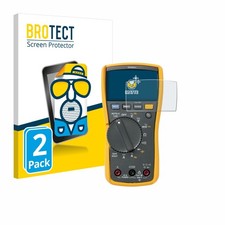 2x Schutzfolie matt für Fluke MultiMeter 117 Panzerfolie Displayschutz