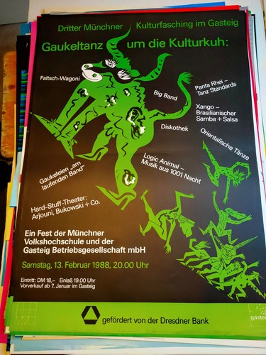 Plakat kulturfasching münchen - plakat,