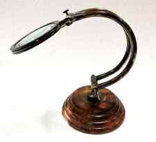 Lupe Holzständer Messing