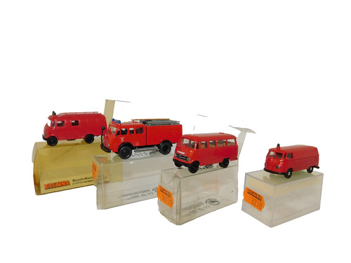 Brekina feuerwehr mb - vw, ,