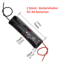 2x Batteriehalter 1x AA 3,7V