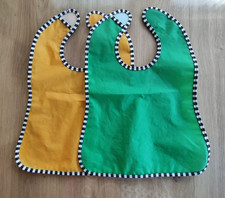 Baby, Lätzchen, gelb, grün, Klettverschluss, wasserdicht, von Ikea, 2 Stück