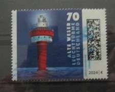 1 Stück Leuchttürme Leuchtturm Alte Weser 3840 BRD Deutschland 2024 gestempelt