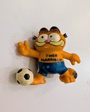 Garfield Figur mit Fußball "I wer narrisch"