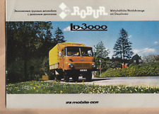 Prospekt IFA mobile DDR LKW Robur LD 3000 Nutzfahrzeuge mit Dieselmotor