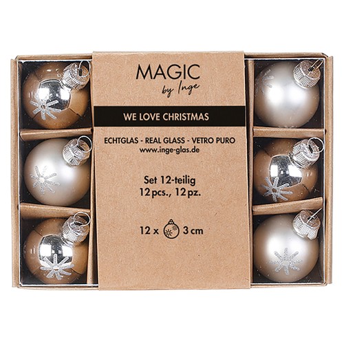 Weihnachtskugeln glas 5cm - weihnachtskugeln, 2-5cm