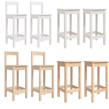 2er Set Barhocker Kiefernholz