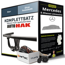 Für MERCEDES E-Klasse Limousine W211 Anhängerkupplung starr +eSatz 13pol 02- NEU