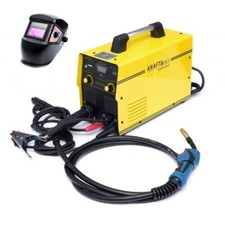 Inverter Schweißgerät MIG MAG MMA WIG 400A Schweißen ohne Gas FLUX + Schweißhelm