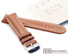 BOB ECHTLEDERUHRBAND FÜR FLIEGERUHR CHRONOGRAPH Kompatibel mit Breitling 22 mm