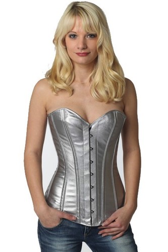 Corsage korsett lack silber - lack,