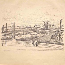 Rudolf Grossmann Expressionismus Landstraße Berliner Bilder Lithografie 1910