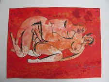 Erotische Malerei eines Akt Aquarell