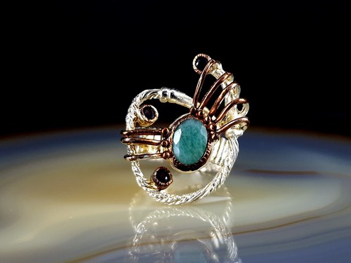 Ring silber 925 smaragd - ring,