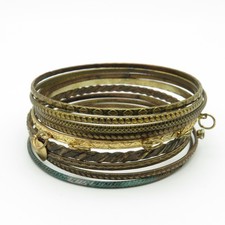 Vintage Messing Armreif Set