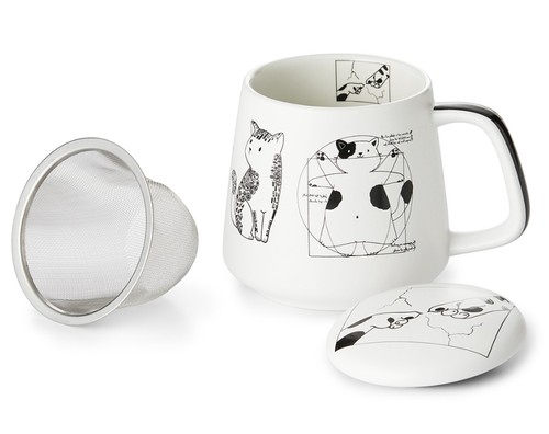 Teetasse mit sieb und deckel - teetasse,