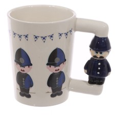 Tasse Polizei Griff Bobby