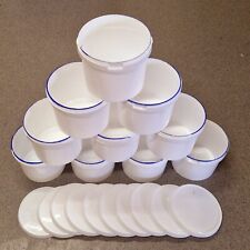 10 x 5 L Eimer mit Deckel Kunststoffeimer mit Henkel in weiß 