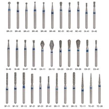 100 PCS Dental Diamond Burs