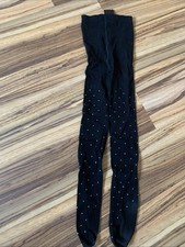 H&m Strumpfhose Schwarz Mit Glitzersteinen Gr. 146-152