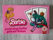Barbie packt einen Koffer - Barbie geht auf Reisen - Kartenspiel 1984 Mattel ASS