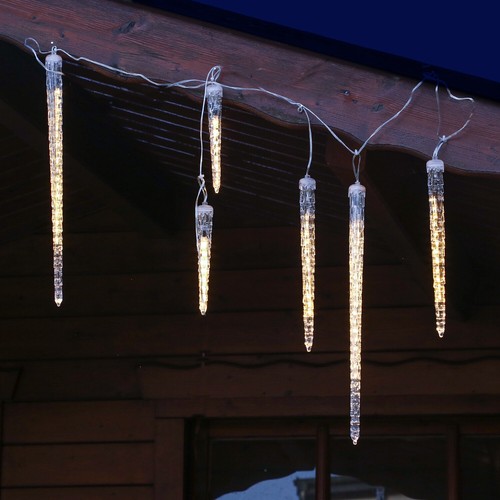 Led lichterkette eiszapfen - led,