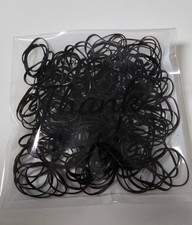 Mini Haargummis Rasta Dreads Zöpfe ca. 100 Stück Schwarz