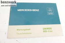 Mercedes UNIMOG MB-Trac Wartungsheft Tauschmotor NEU NOS UKD304006806 ✔