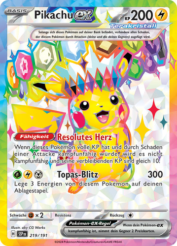 Pokémon karte pikachu ssp - pokémon, ex